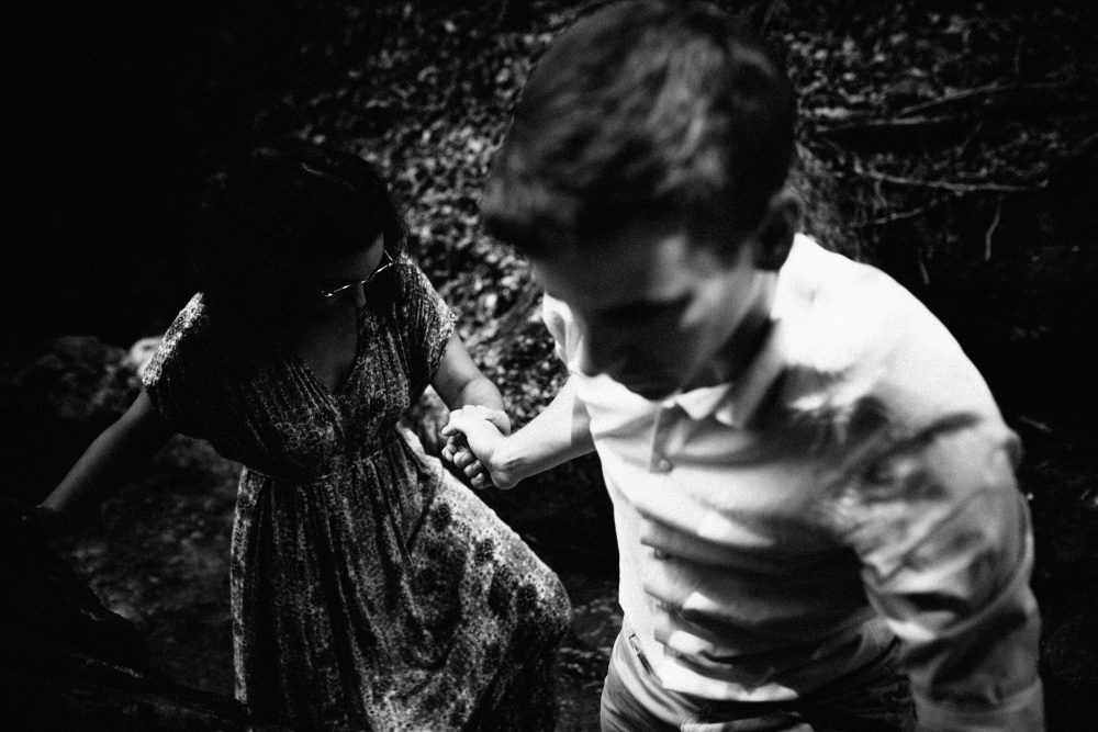 Engagement Shooting zwischen Wasserfällen