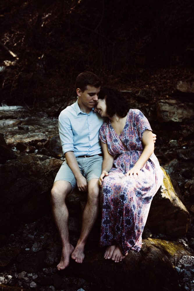 Engagement Shooting zwischen Wasserfällen