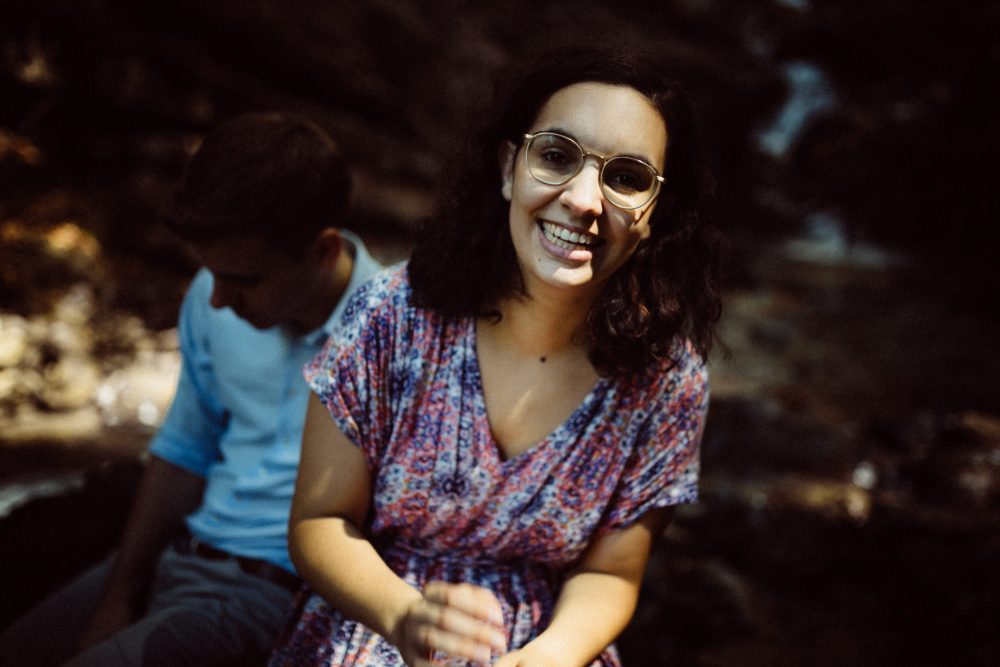 Engagement Shooting zwischen Wasserfällen