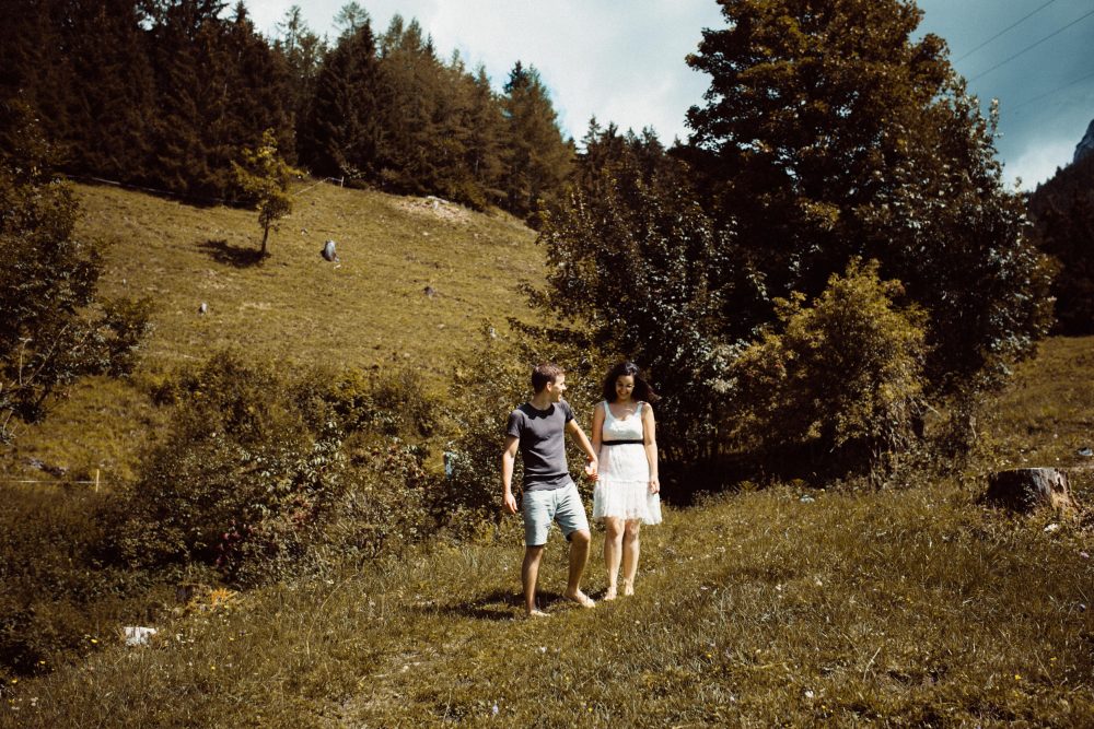 Engagement Shooting zwischen Wasserfällen