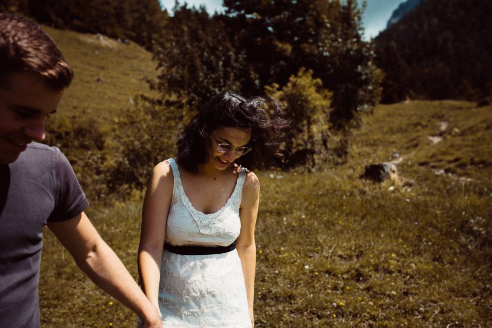 Engagement Shooting zwischen Wasserfällen