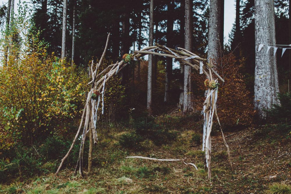 Wald Hochzeit im Allgäu