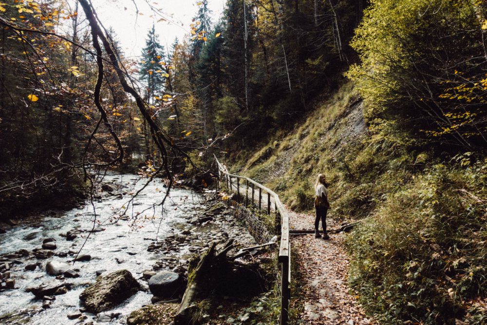 Ein Herbstspaziergang am Gunzesrieder Wasserfall