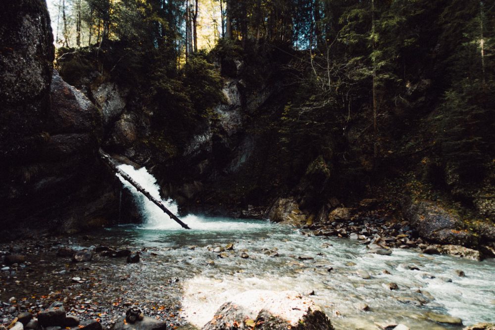 Ein Herbstspaziergang am Gunzesrieder Wasserfall