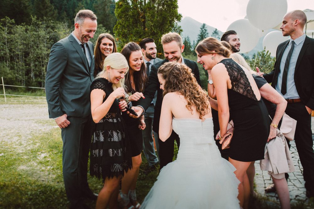 Hochzeitsreportage im Hotel Engel in Grän